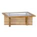 Riverside tafel teak met glas plaat